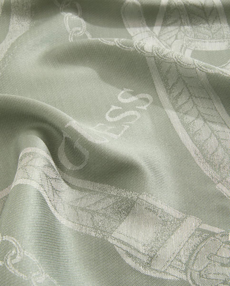 Écharpe Estampada com Logótipo G Verde-claro-2