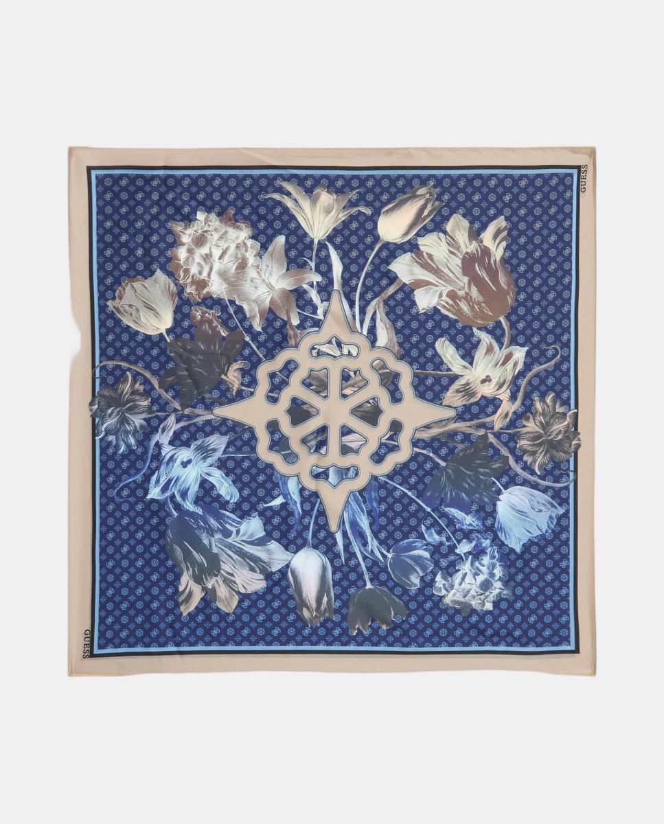 Écharpe Estampada com Logótipo G Azul-1