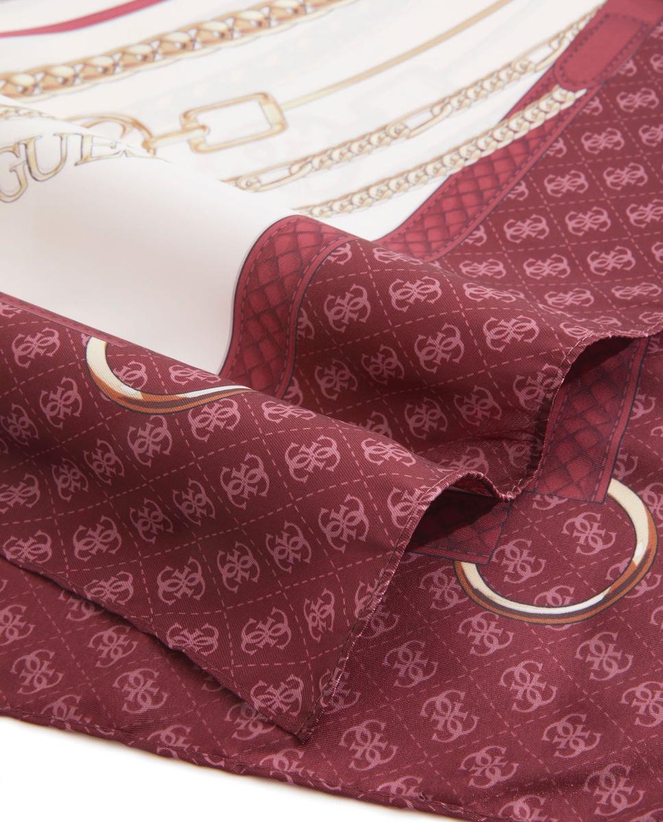 Écharpe Estampada com Logótipo G Bordeaux-2