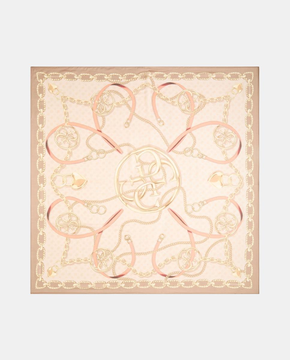 Écharpe Estampada com Logótipo G Creme-1