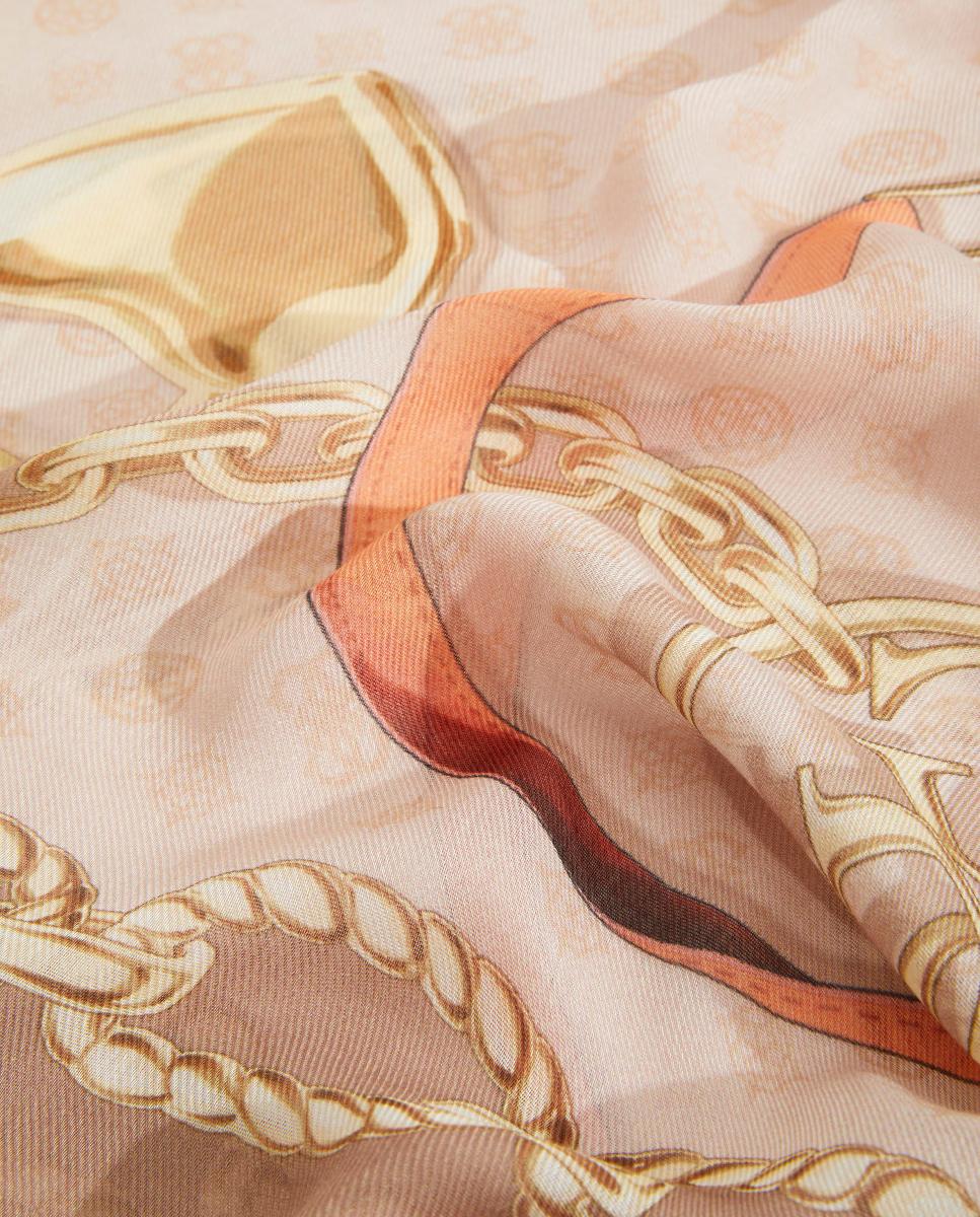Écharpe Estampada com Logótipo G Creme-2
