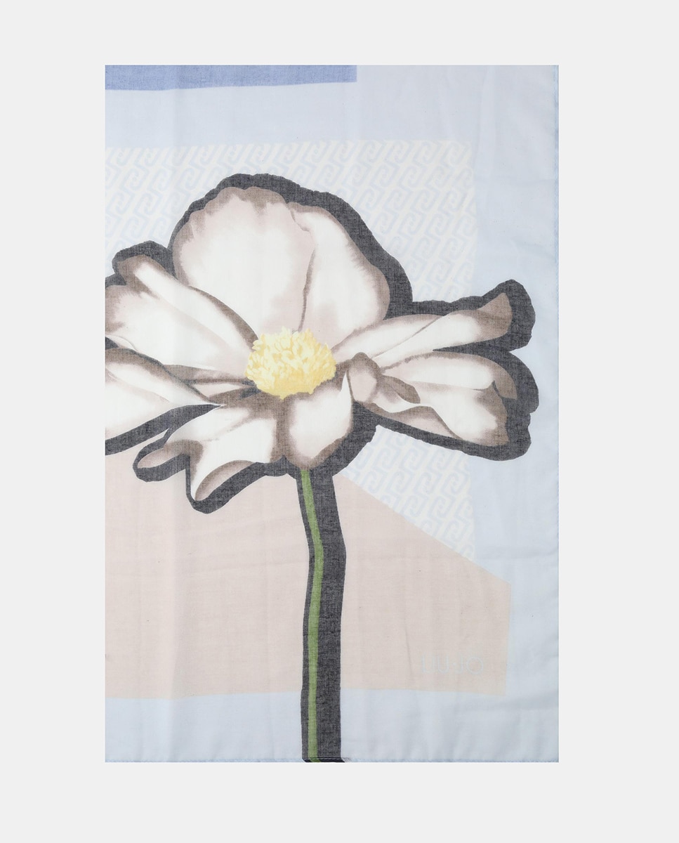 Imagem 0 de Écharpe com Detalhe de Estampado Floral Grande