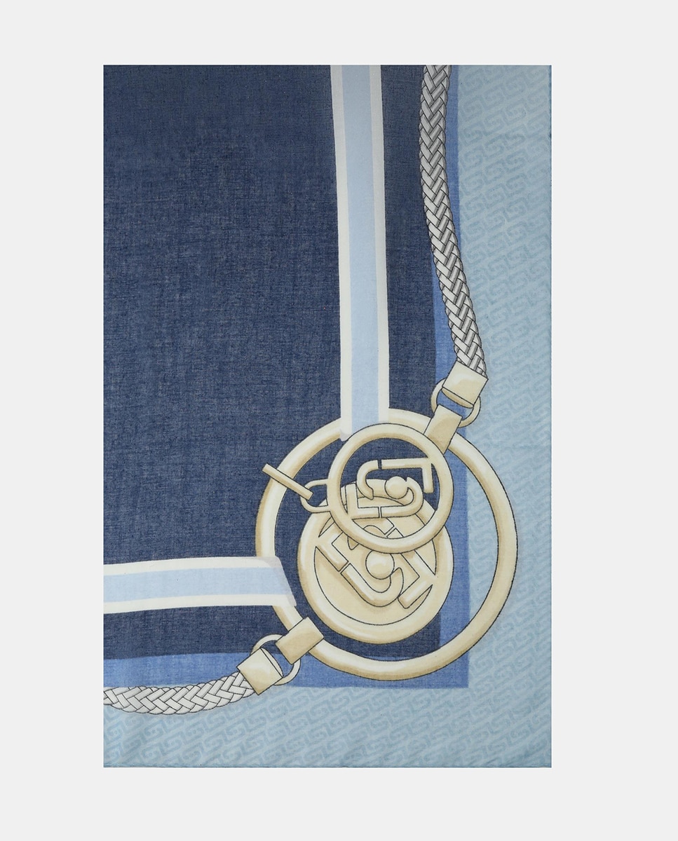 Imagem 0 de Écharpe com Detalhe de Logótipo e Correntes Multicolor