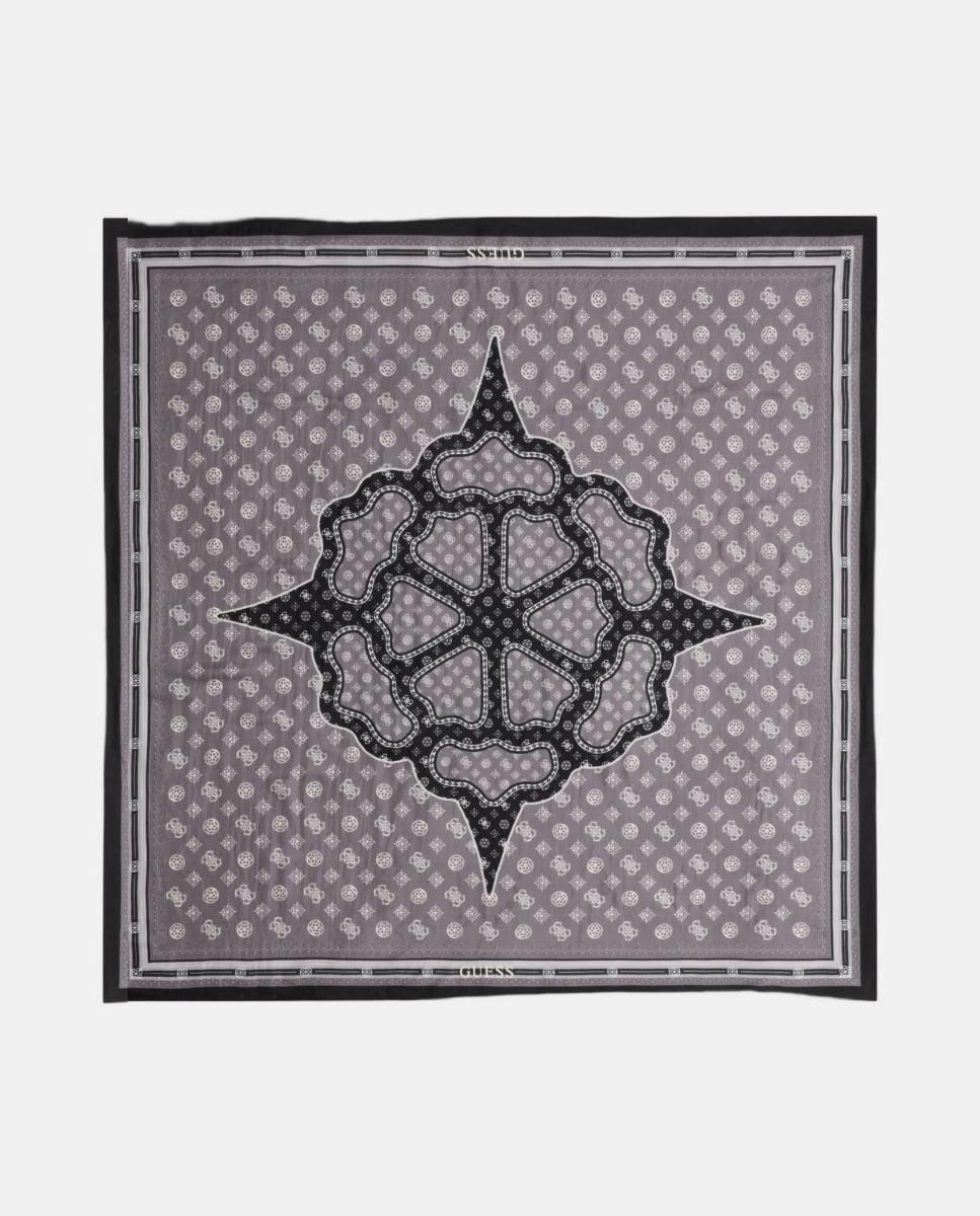 Keffieh Estampado Preto-1