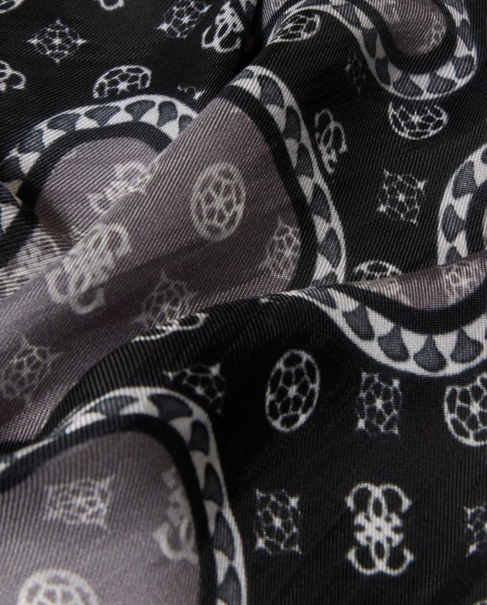 Keffieh Estampado Preto-2