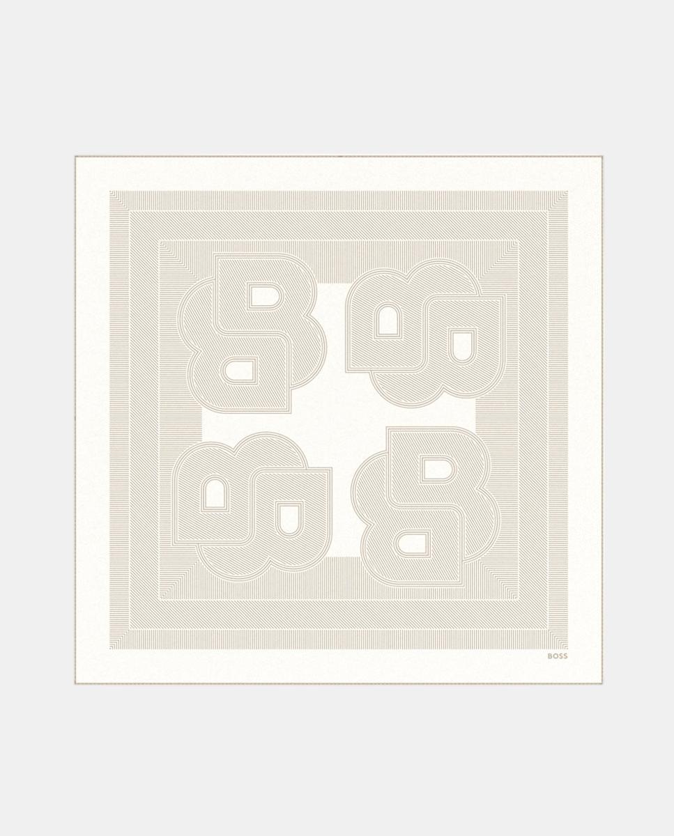 Imagem 0 de Lenço Estampado com Desenhos Abstratos 100% Seda - Multicolor