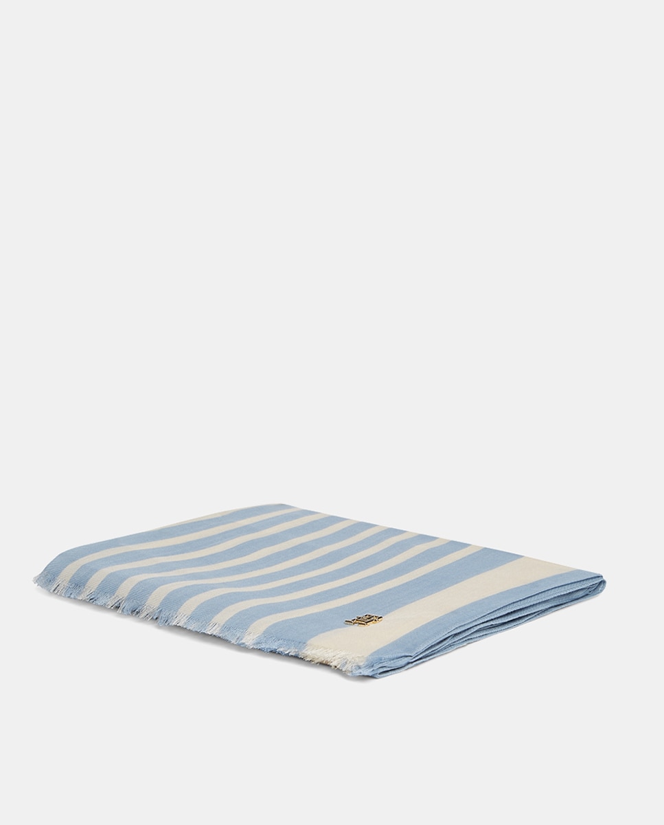 Écharpe às Riscas Azul-claro-3