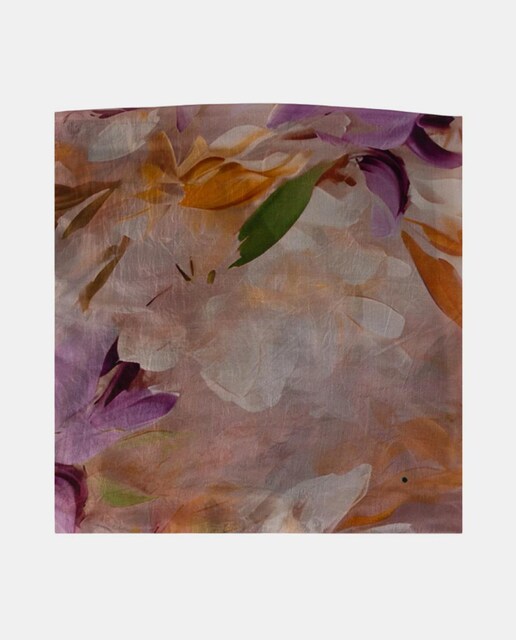 Imagem 0 de Lenço Quadrado de Seda com Estampado Floral