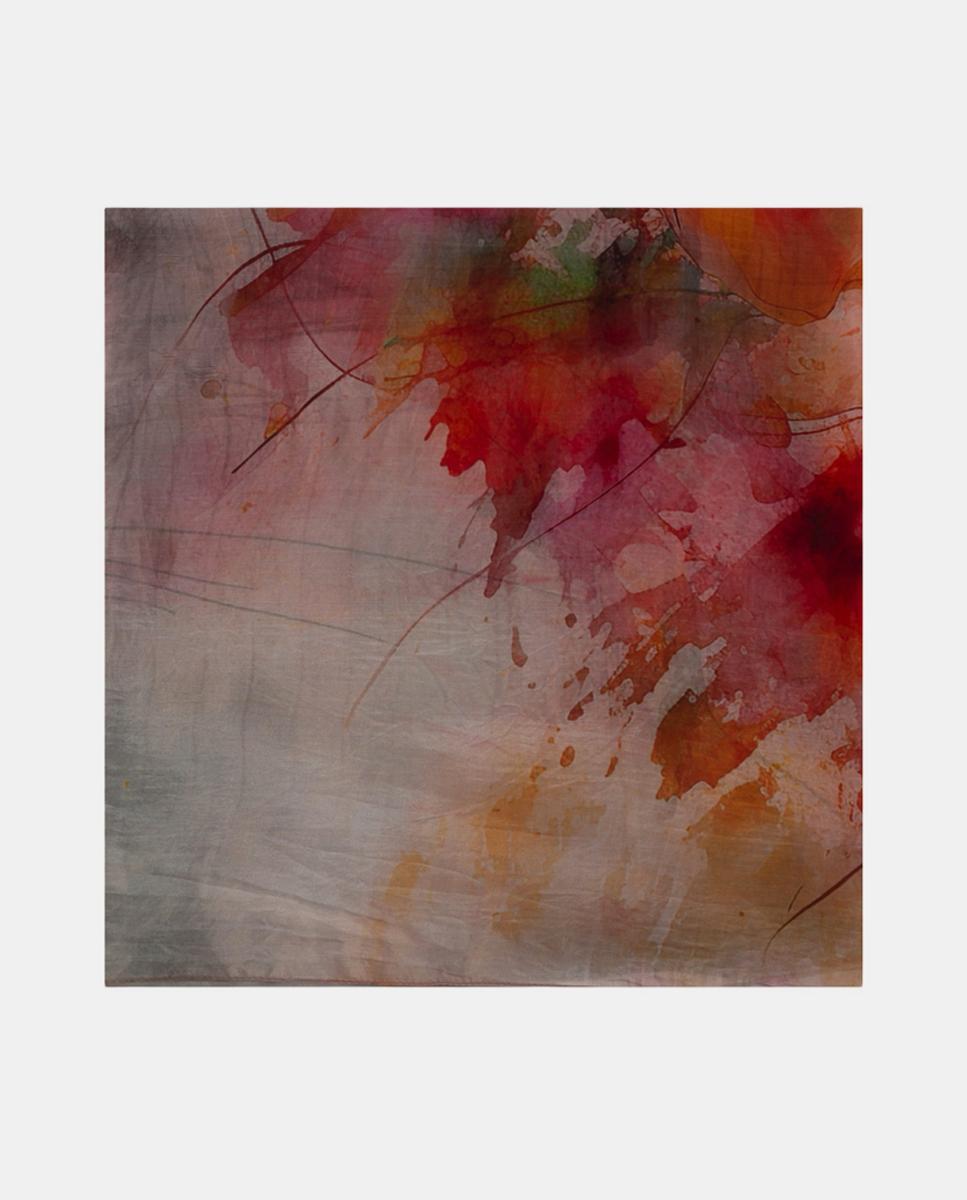 Imagem 0 de Lenço Quadrado de Seda com Estampado Floral