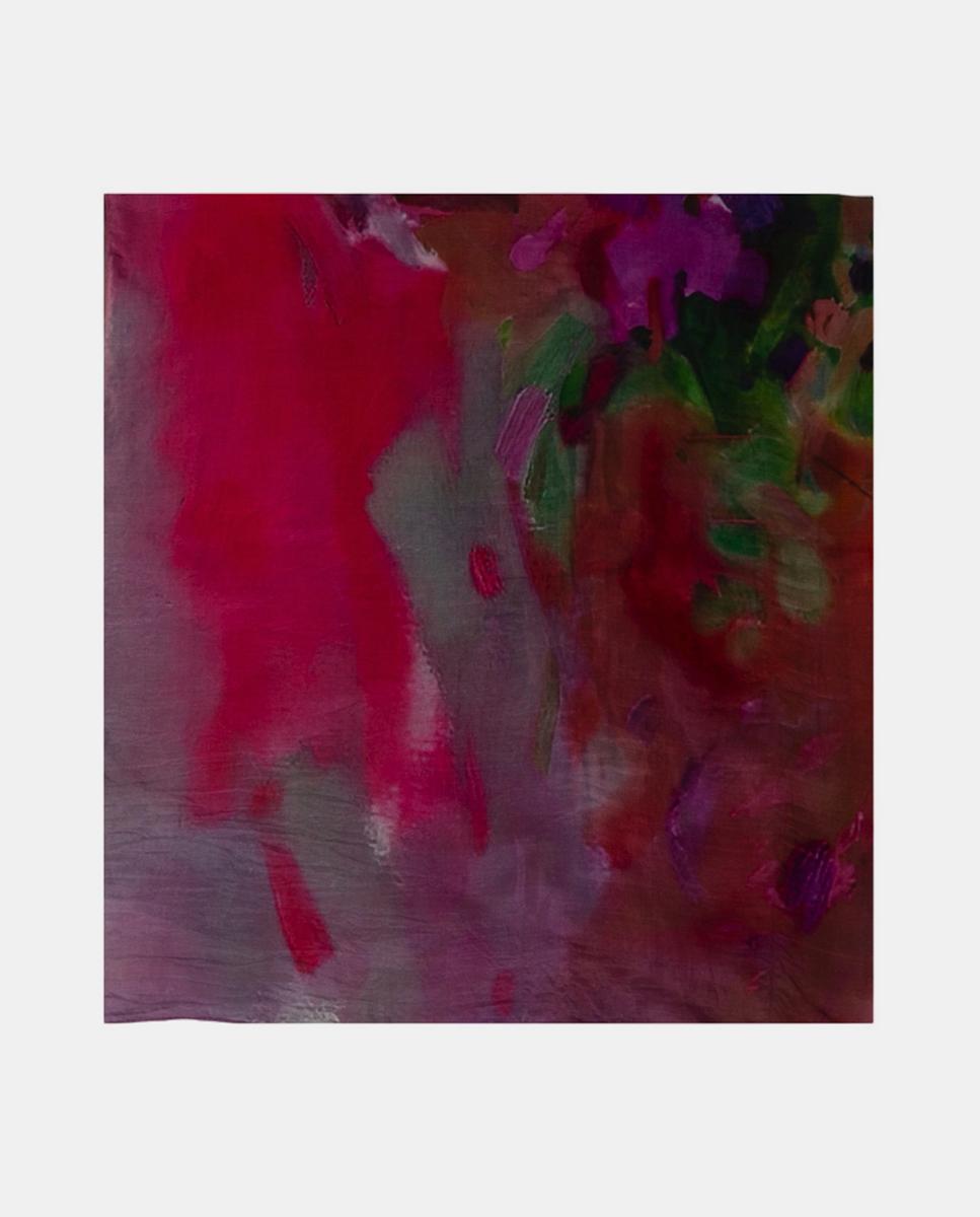 Imagem 0 de Lenço Quadrado de Seda com Estampado Floral