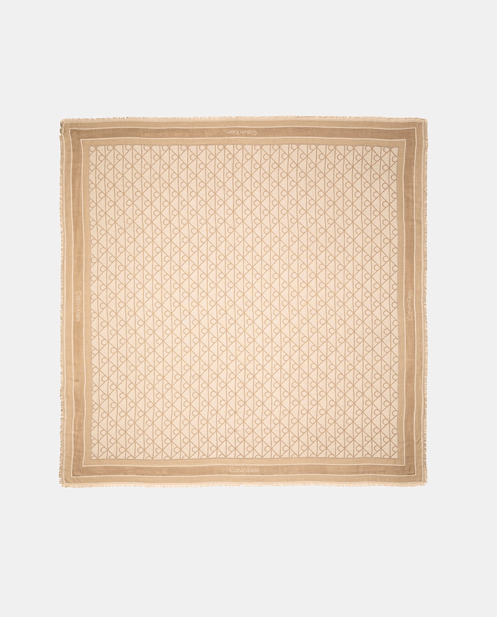 Imagem 0 de Lenço Quadrado com Estampado Monogram