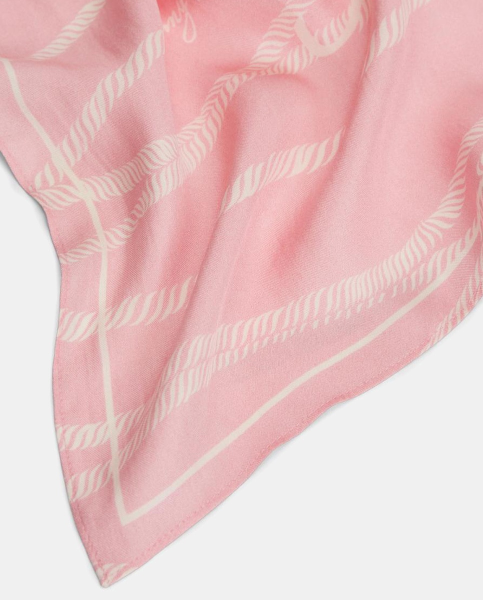 Lenço com Estampado Náutico Rosa-3