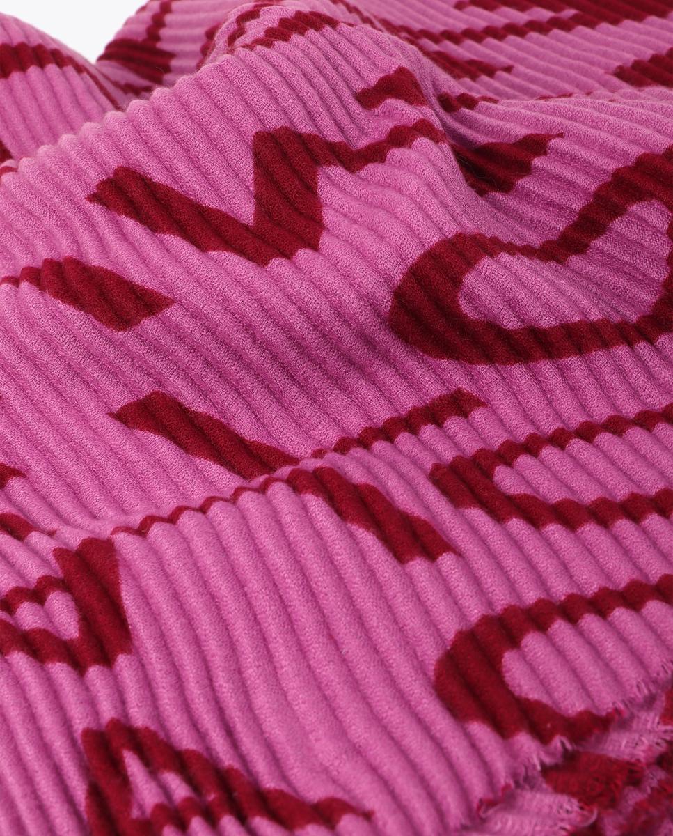 Fular plisado con logotipo - Lola Casademunt - Rosa Rosa-3