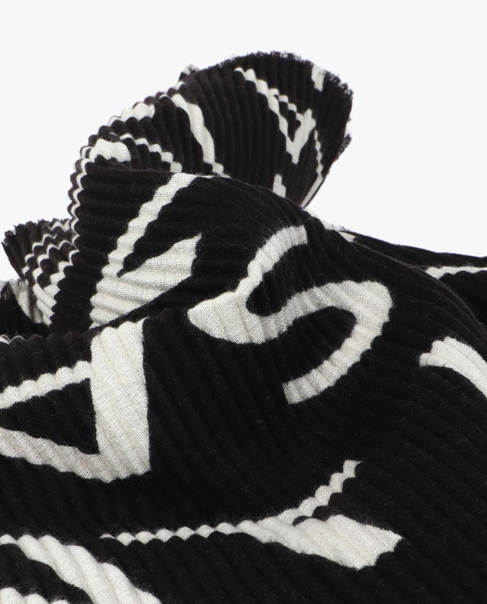 Fular plisado con logotipo - Lola Casademunt - Negro Negro-3