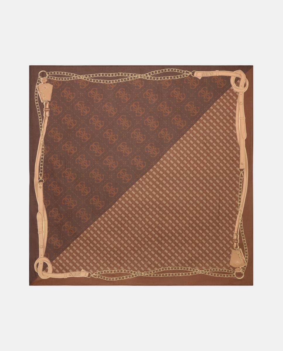 Imagem 0 de Lenço com Estampados Gráficos Decorativos e Logótipo