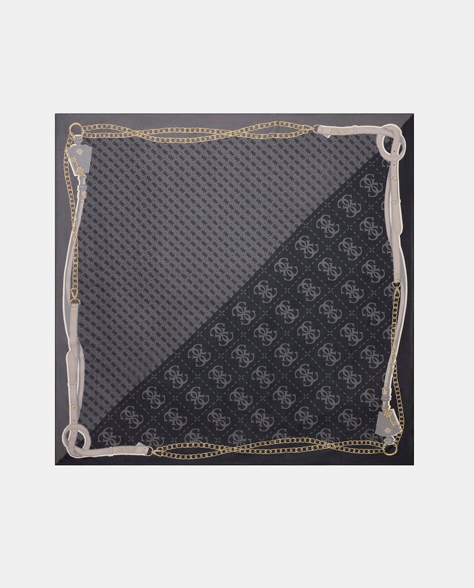 Imagem 0 de Lenço com Estampados Gráficos Decorativos e Logótipo