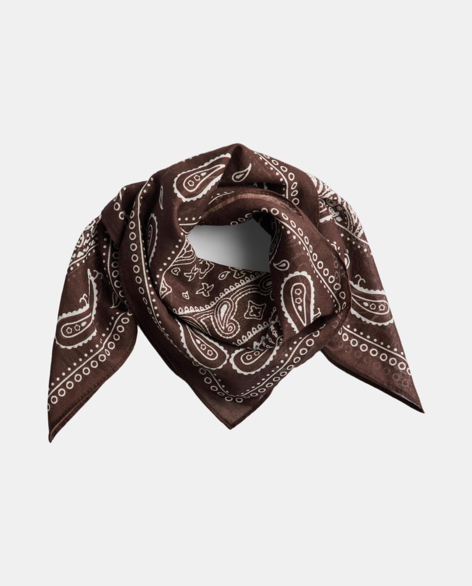 Pañuelo de paisley boho - Pieces - Marrón oscuro Marrón oscuro-1