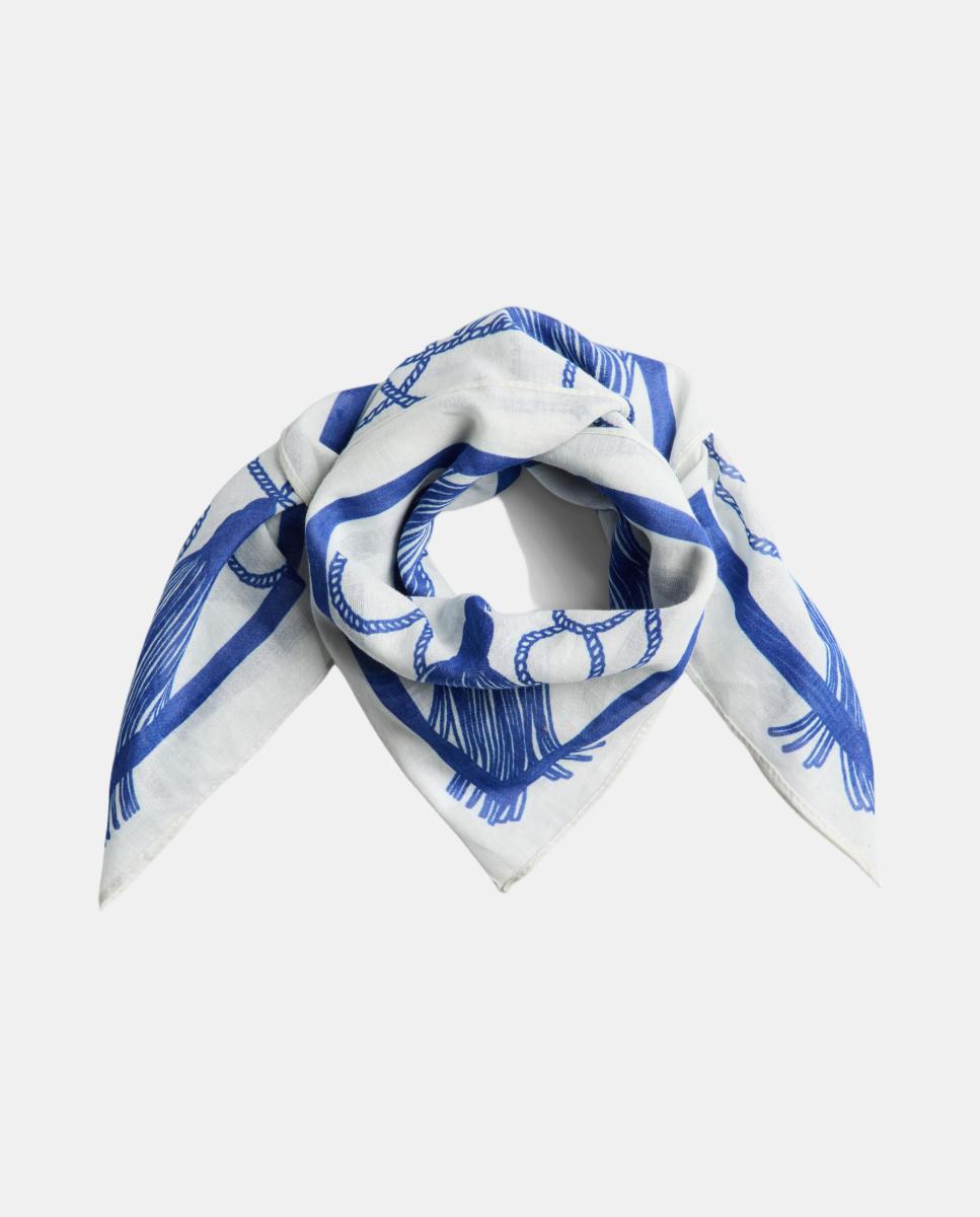Imagen 0 de Pañuelo de estampado marinero Blanco