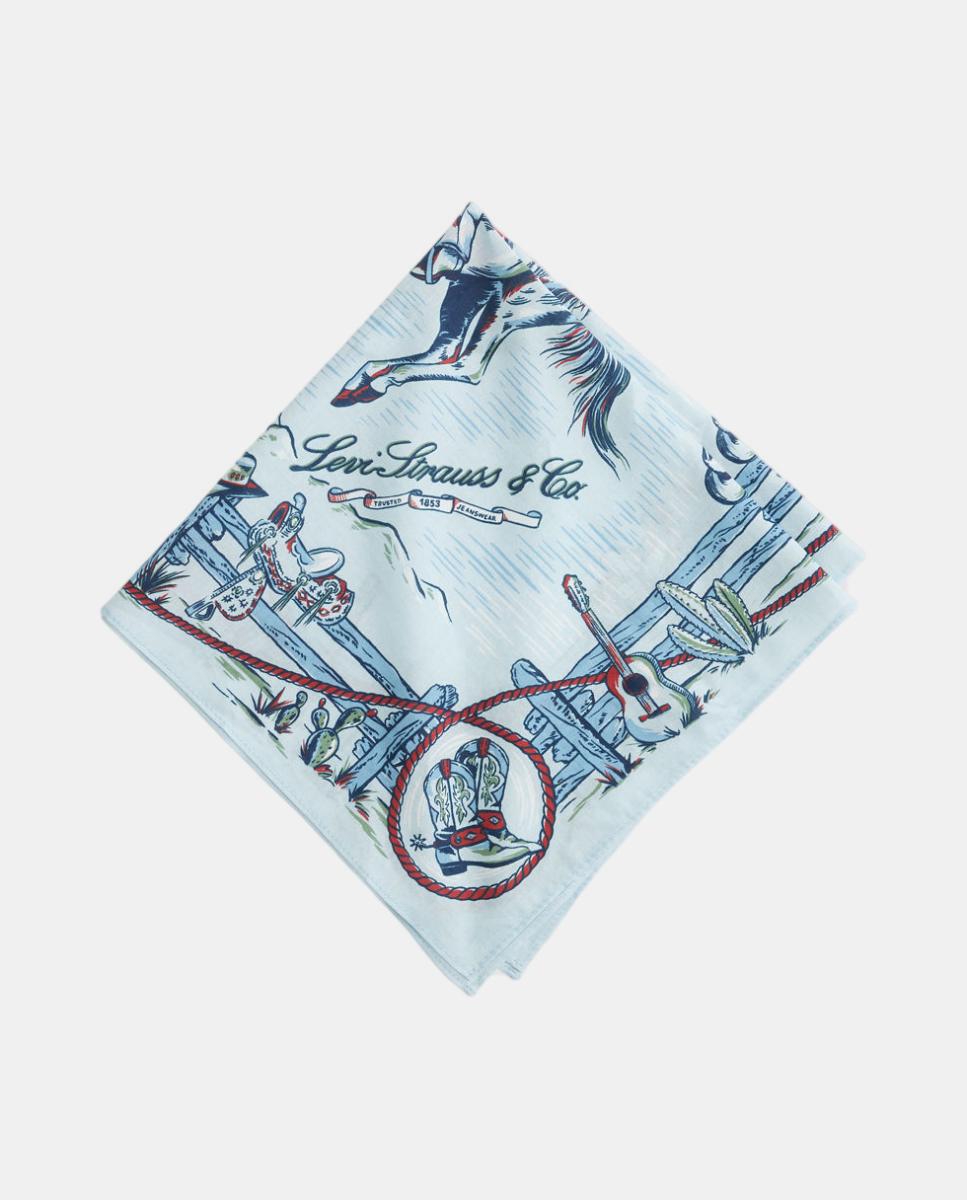 Bandana Estampada Azul-2