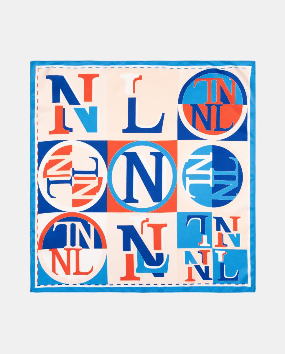 Imagem 0 de Lenço em Formato Bandana com Estampado de Logótipos NL