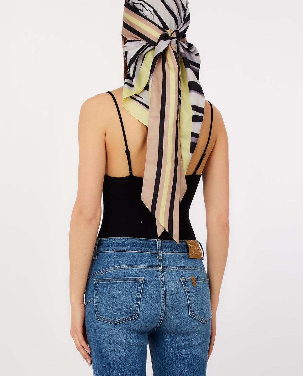 Bandeaux Triangular com Detalhe Floral Multicolor-2