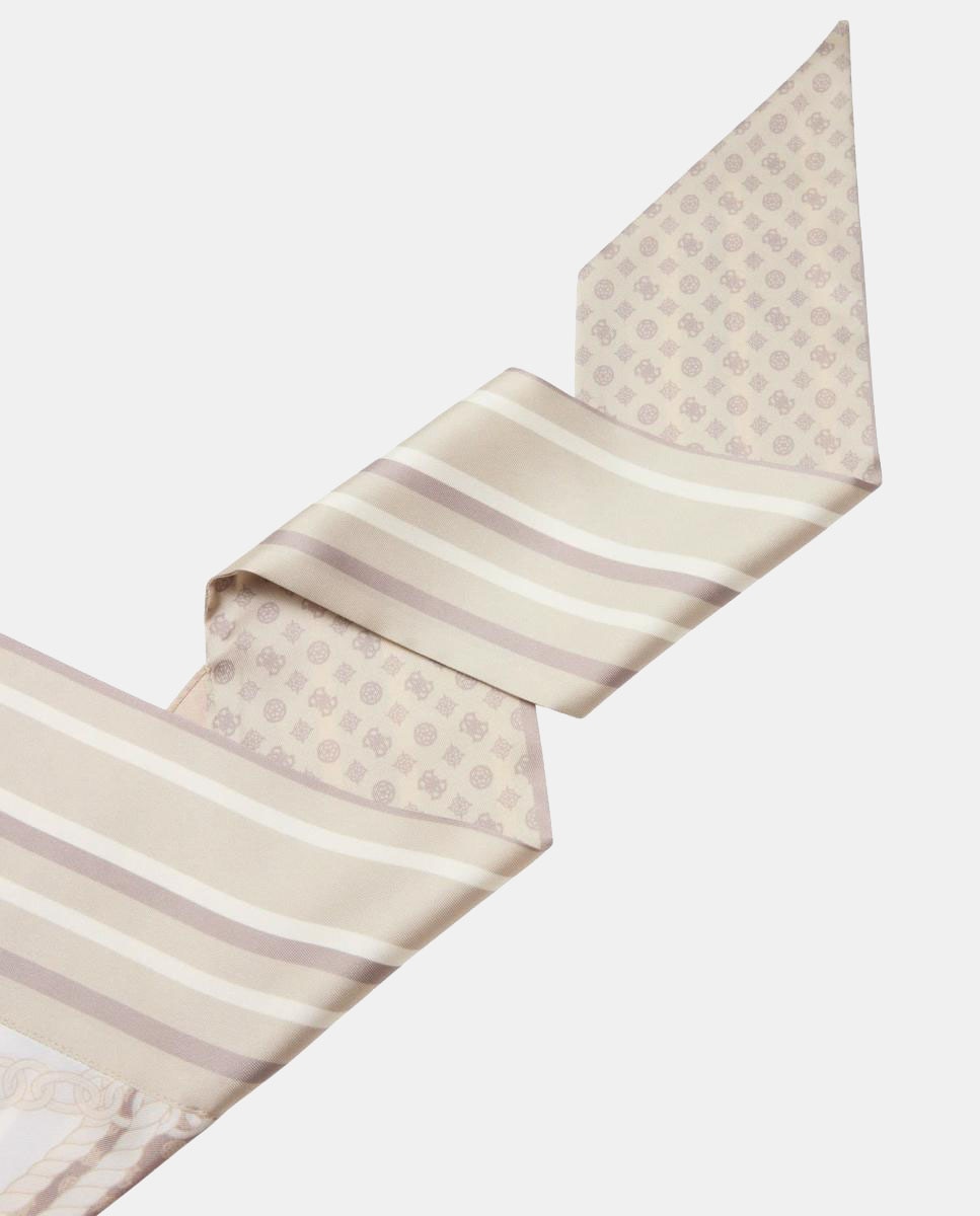 Bandana Estampada Bege-3