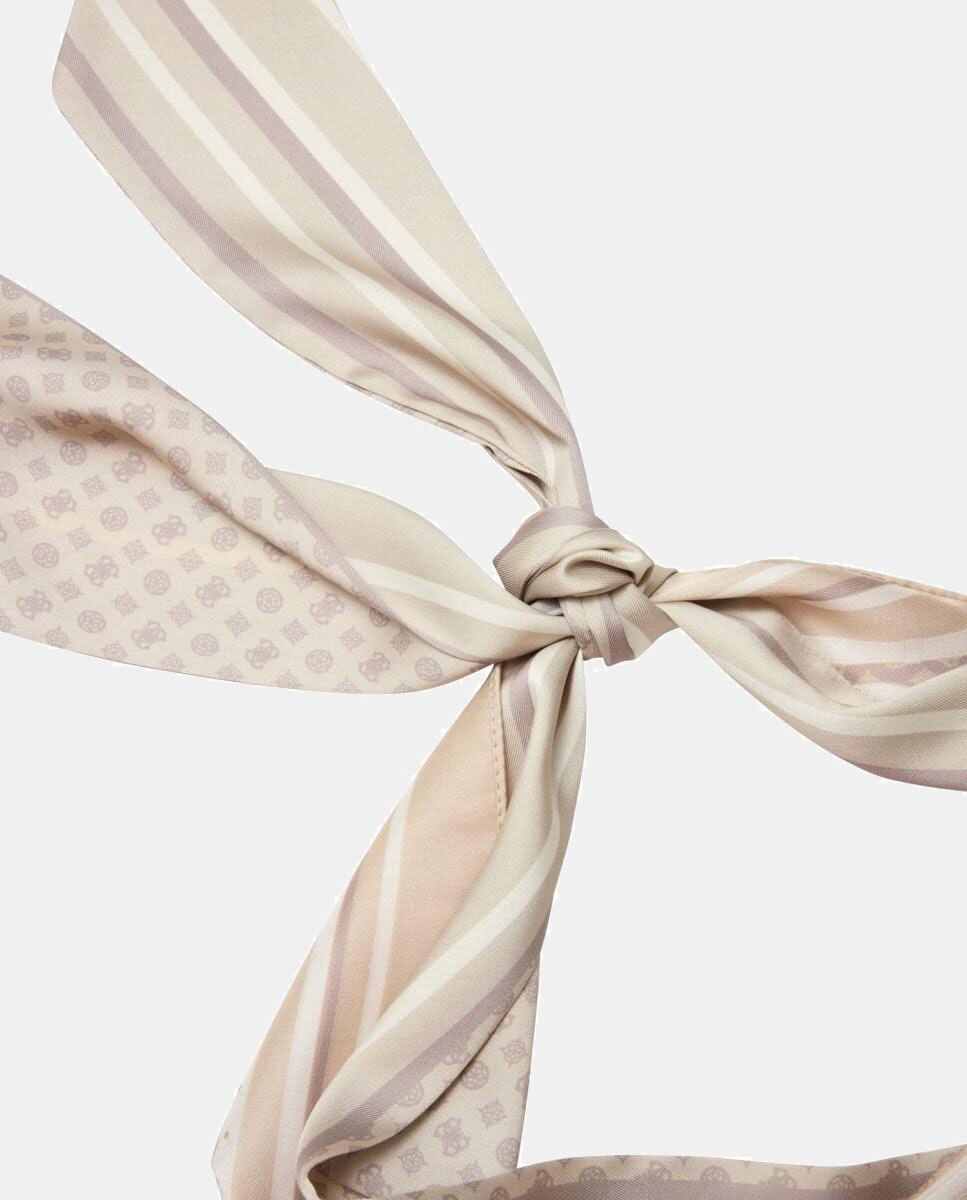Bandana Estampada Bege-5