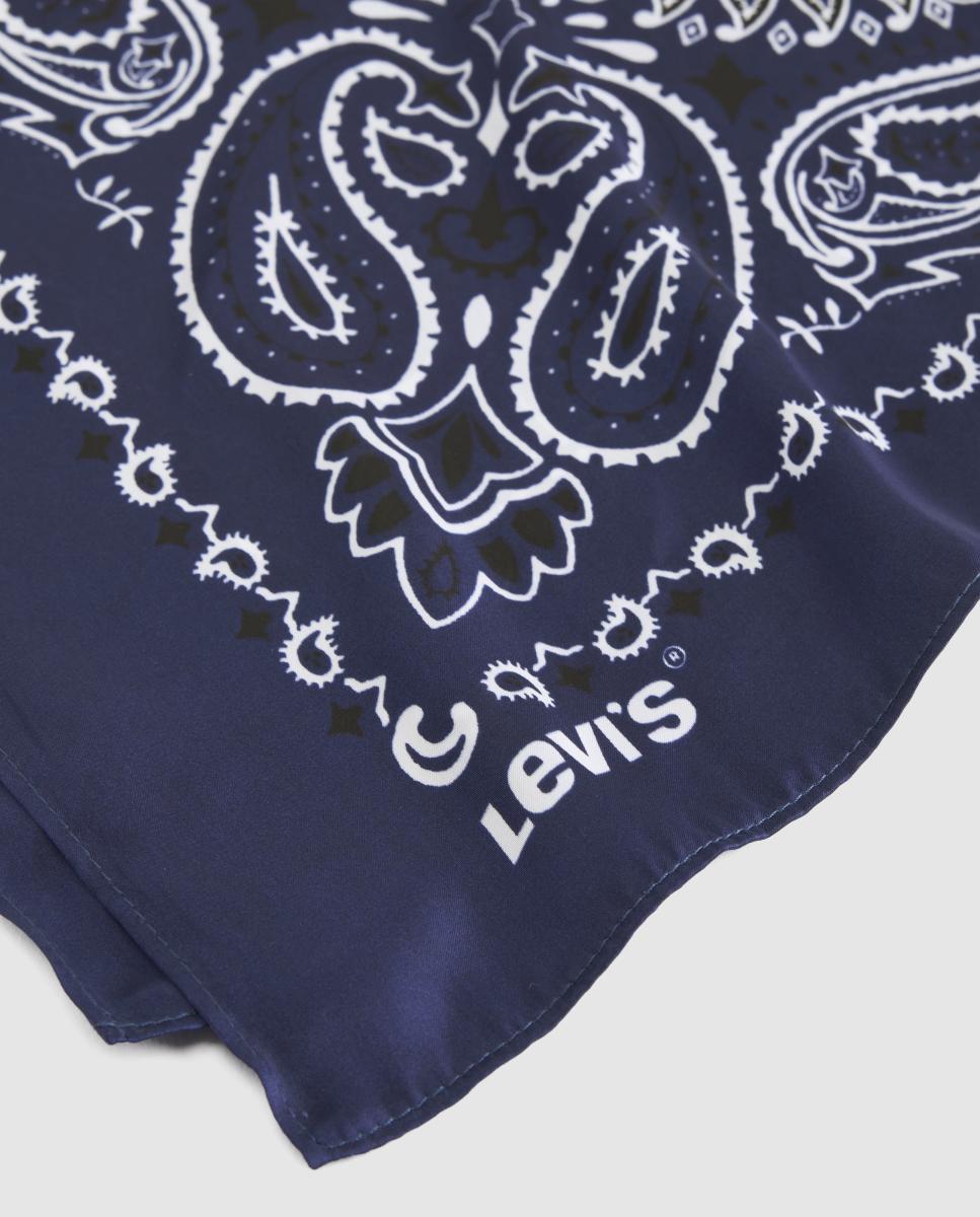 Bandana de Cetim Azul-3
