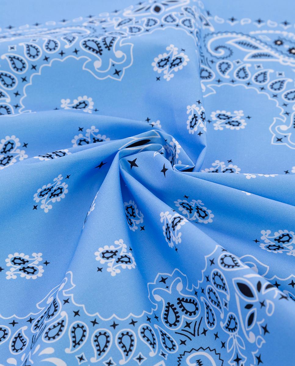 Lenço estampado Azul-claro-2