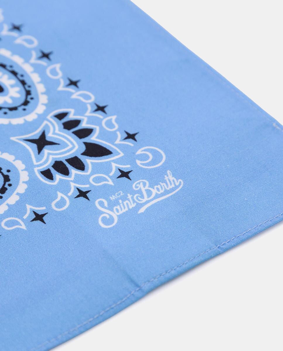 Lenço estampado Azul-claro-3