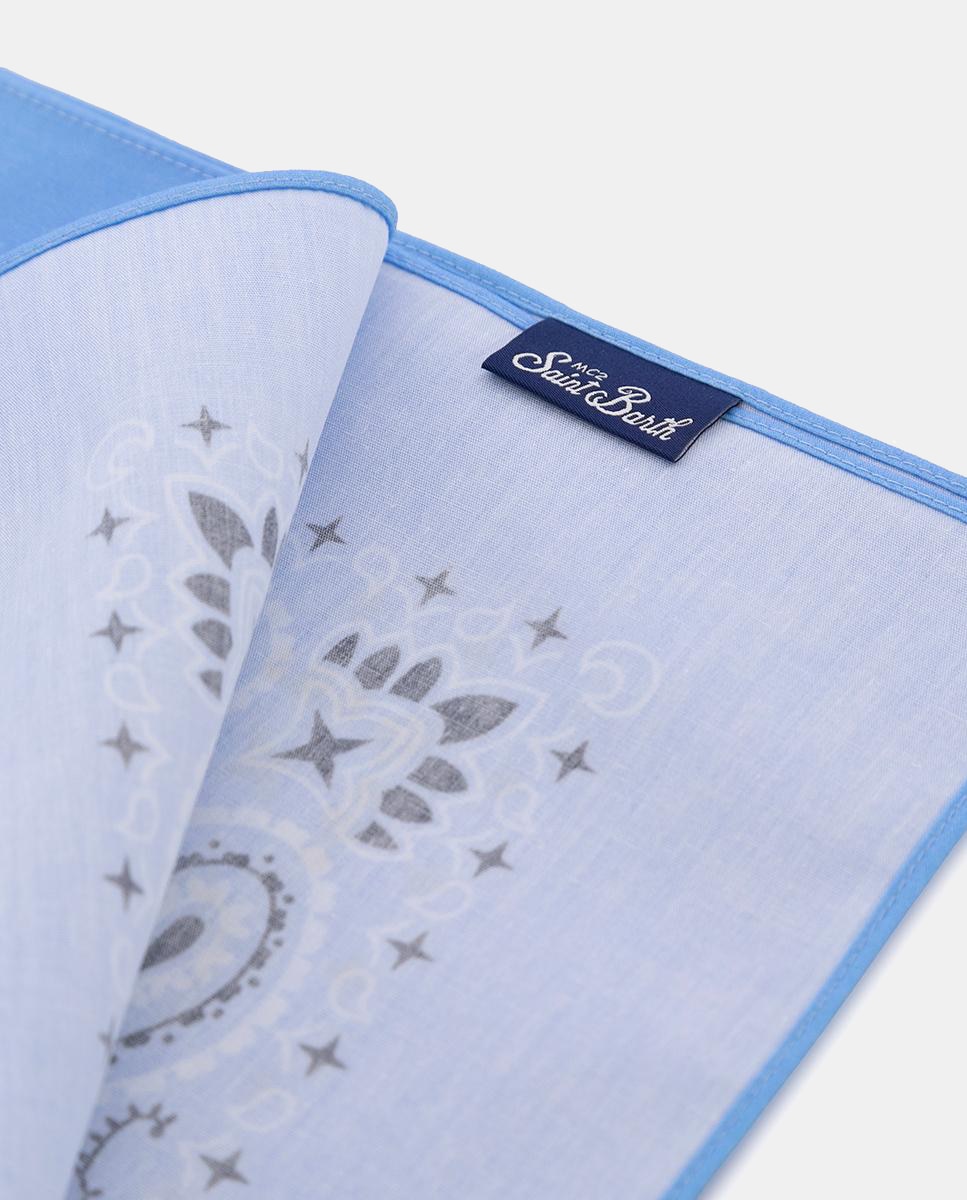 Lenço estampado Azul-claro-4