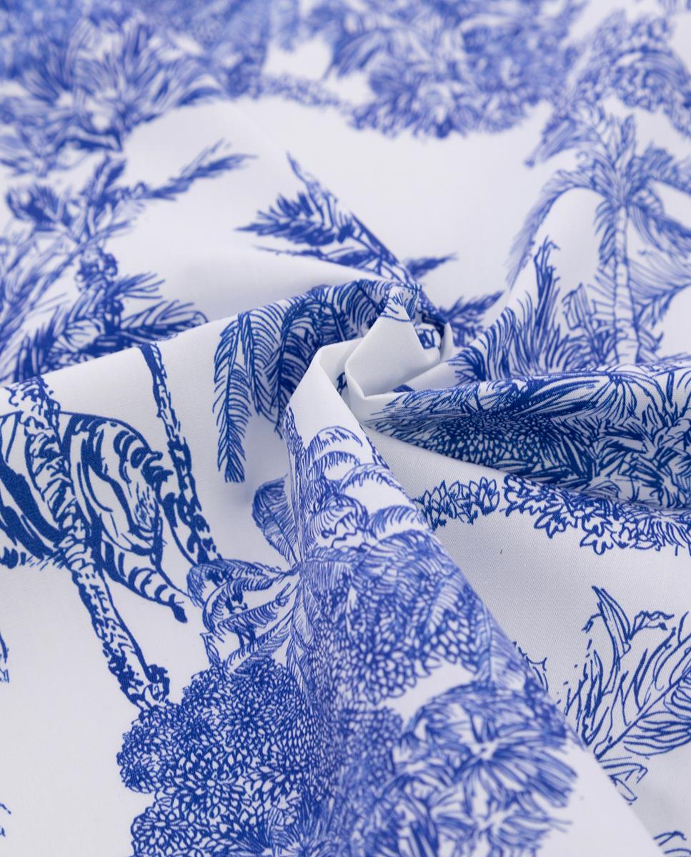 Lenço estampado Azul-2