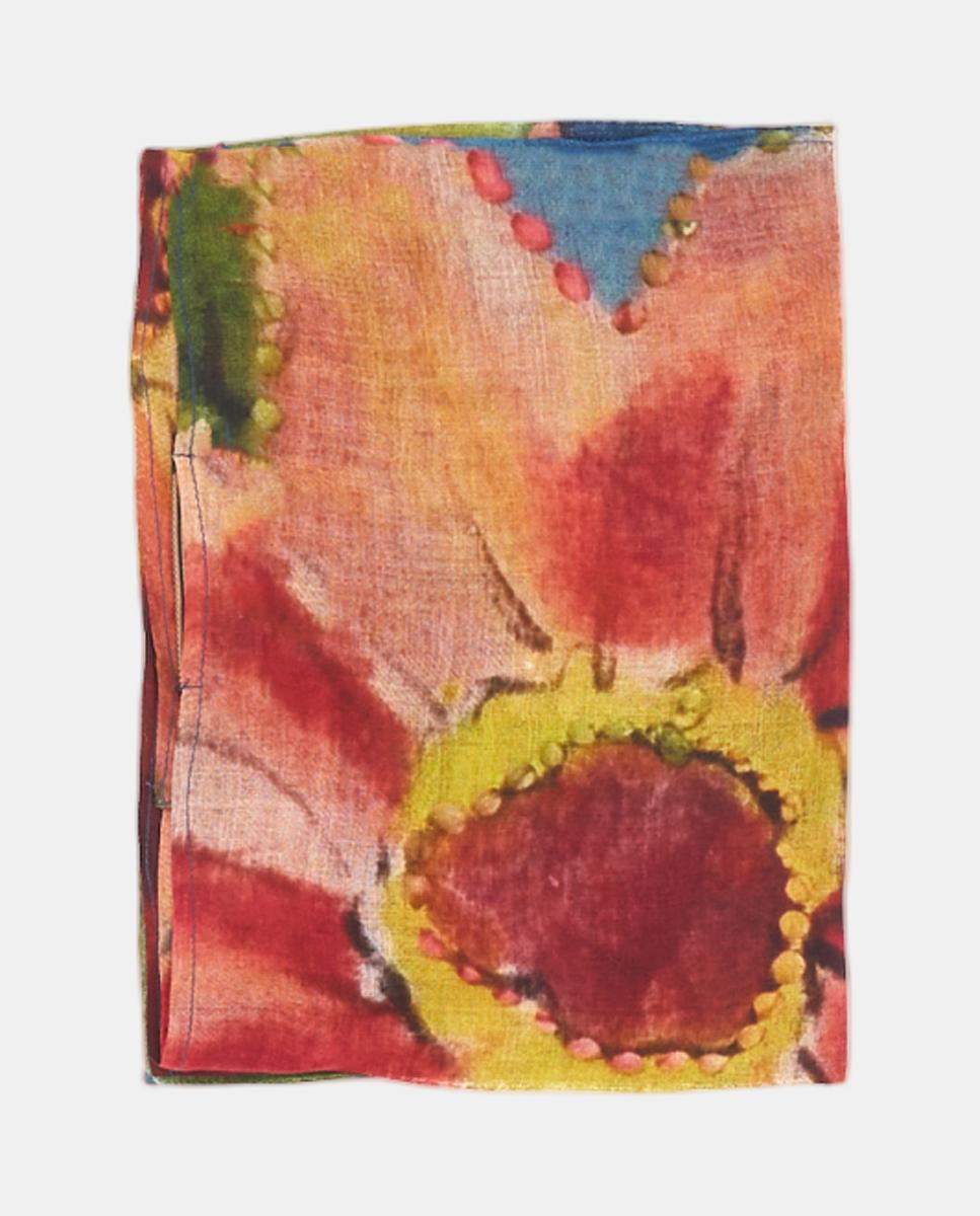 Imagem 0 de Bandana de seda com estampado floral