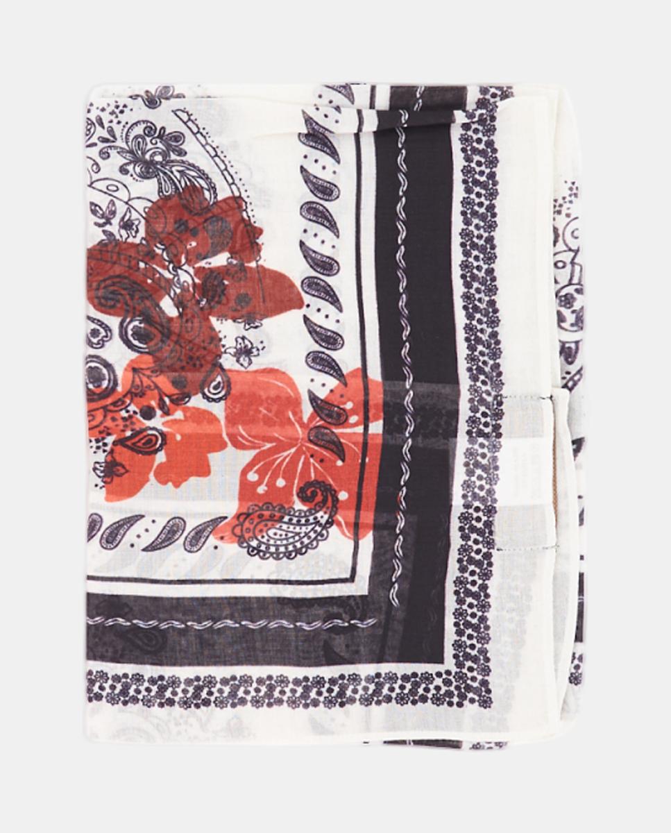 Bandana de seda con estampado paisley - Abbacino - Beige Beige-2
