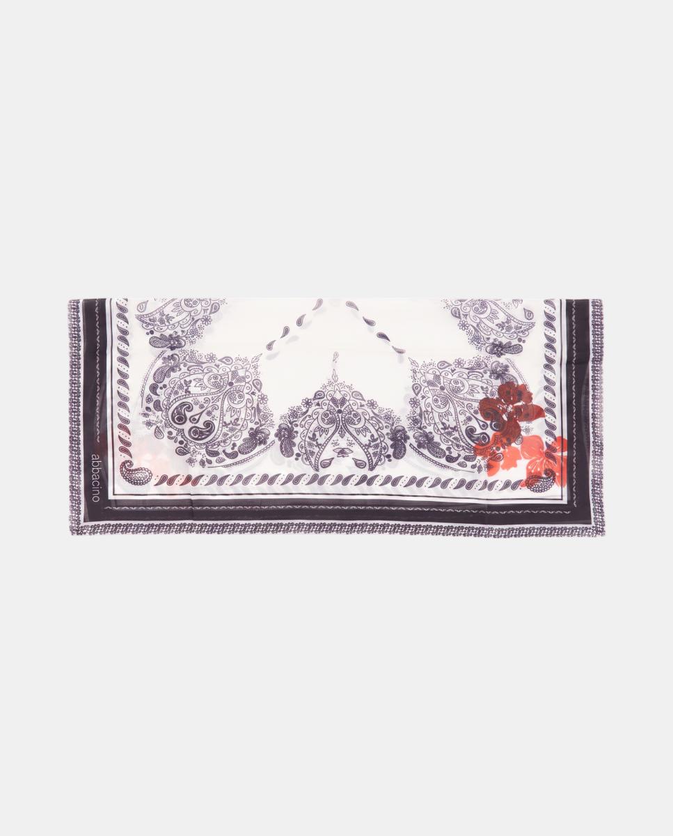 Bandana de seda con estampado paisley - Abbacino - Beige Beige-3