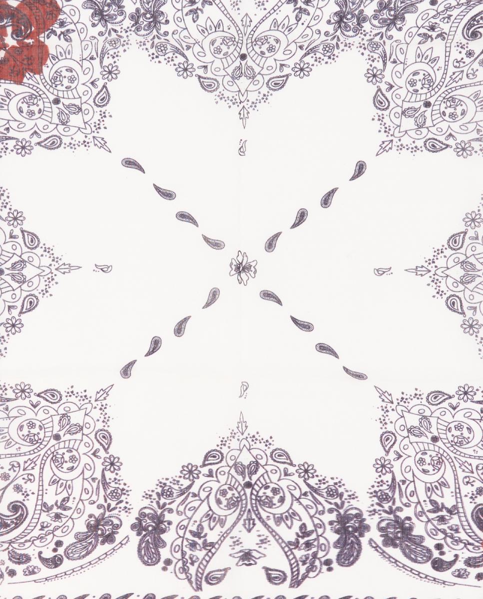 Bandana de seda con estampado paisley - Abbacino - Beige Beige-4