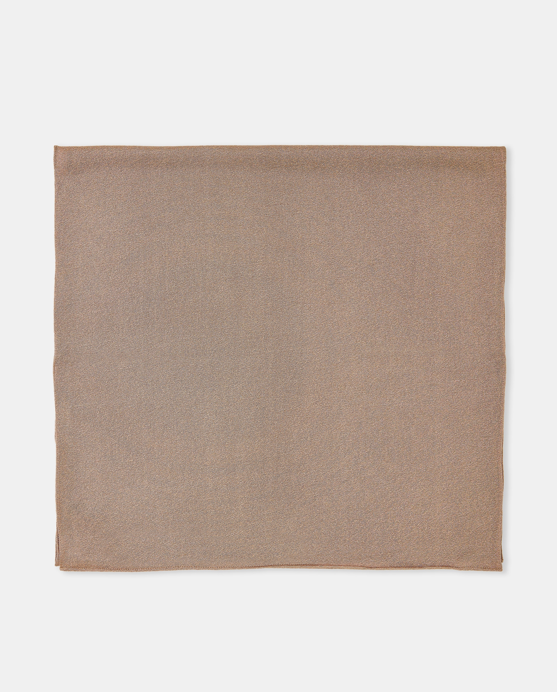 Écharpe de Festa de Malha de Fio Metalizado Camel-1