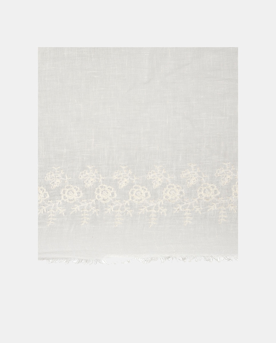 Imagem 0 de Estola de Linho com Bordado a Condizer