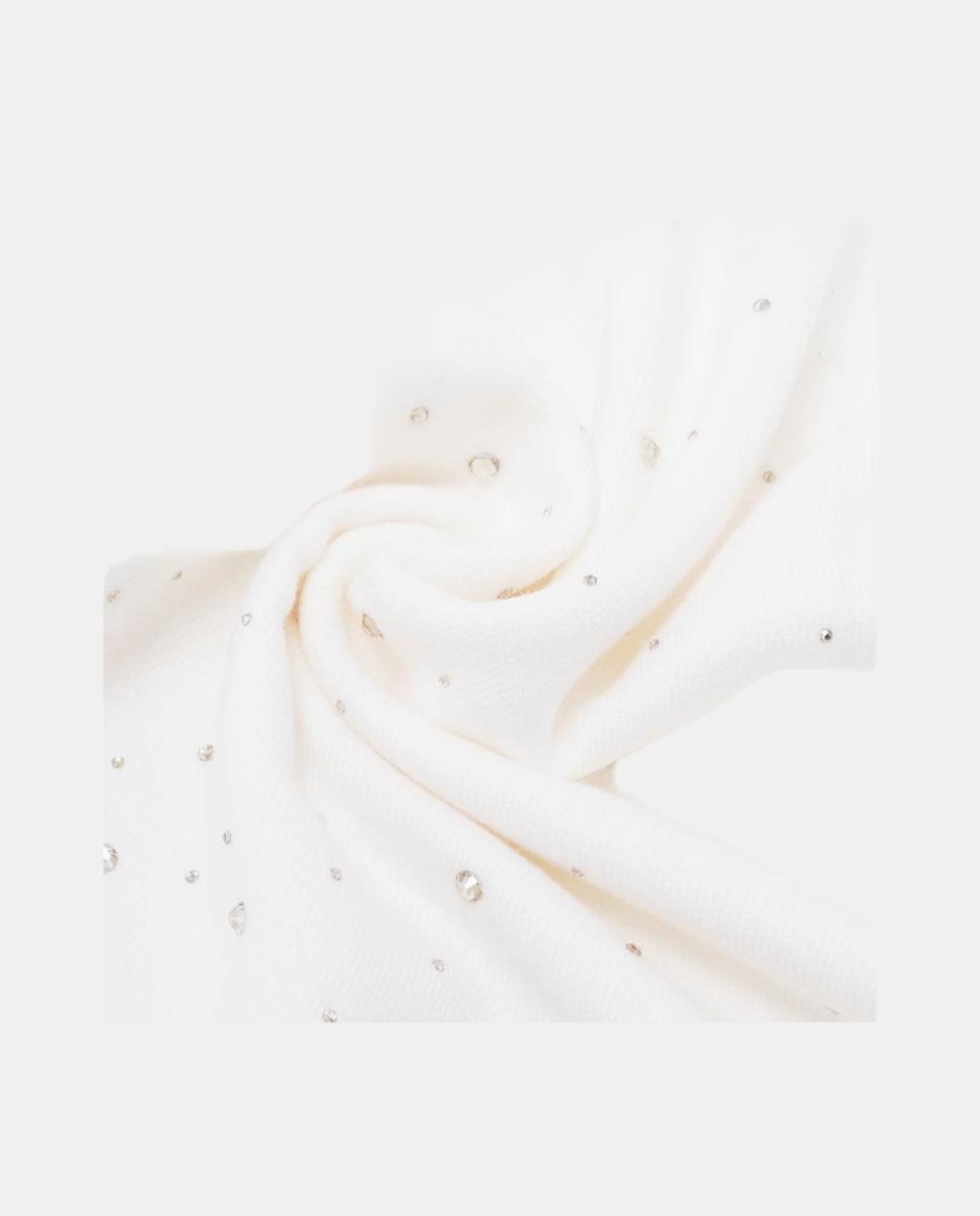Bufanda liso de punto - V.Fraas - Blanco Blanco-3
