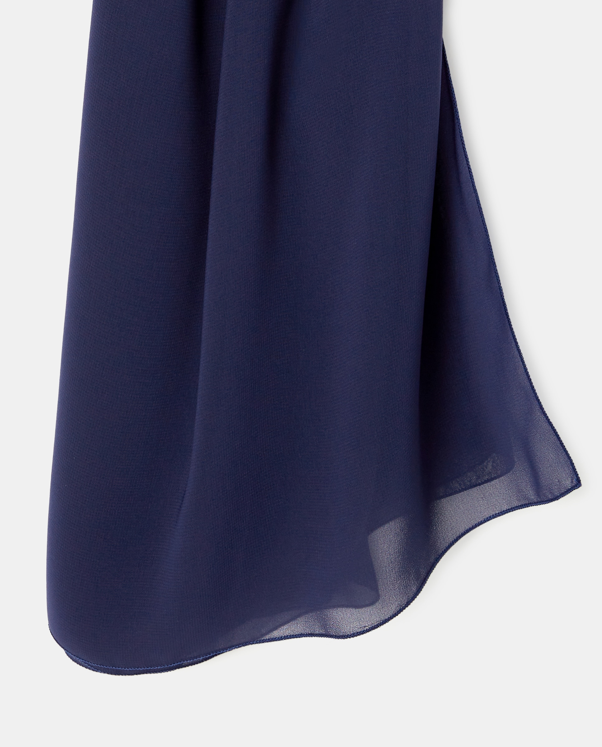 Xaile com Tato de Seda - Vermelho Azul-marinho-3