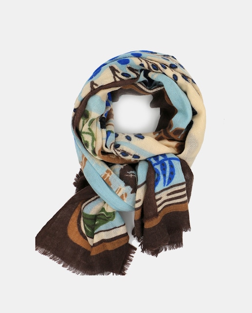 Imagen 0 de Pañuelo de lana con estampado o bordado