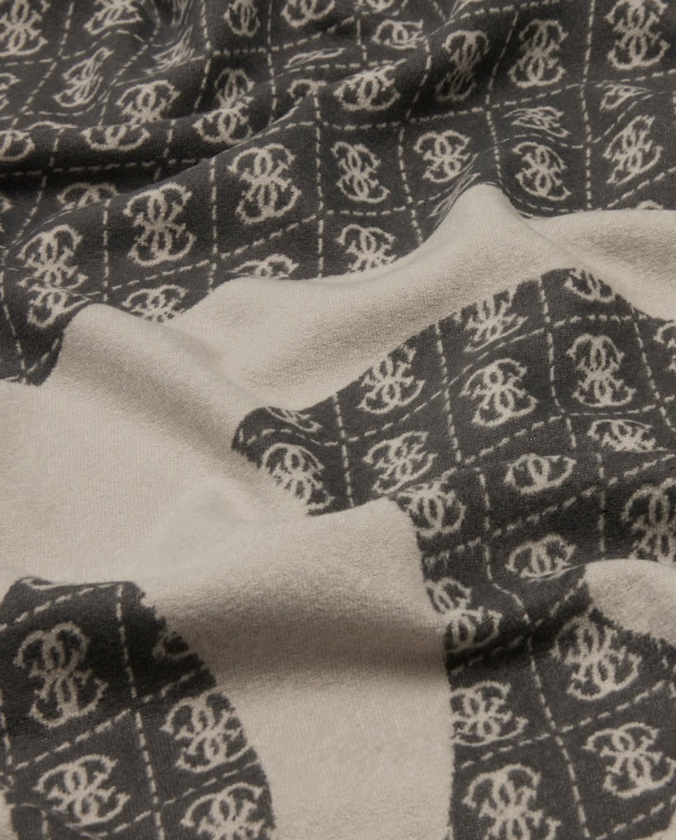 Kefiah com Estampado 4G Preto-2