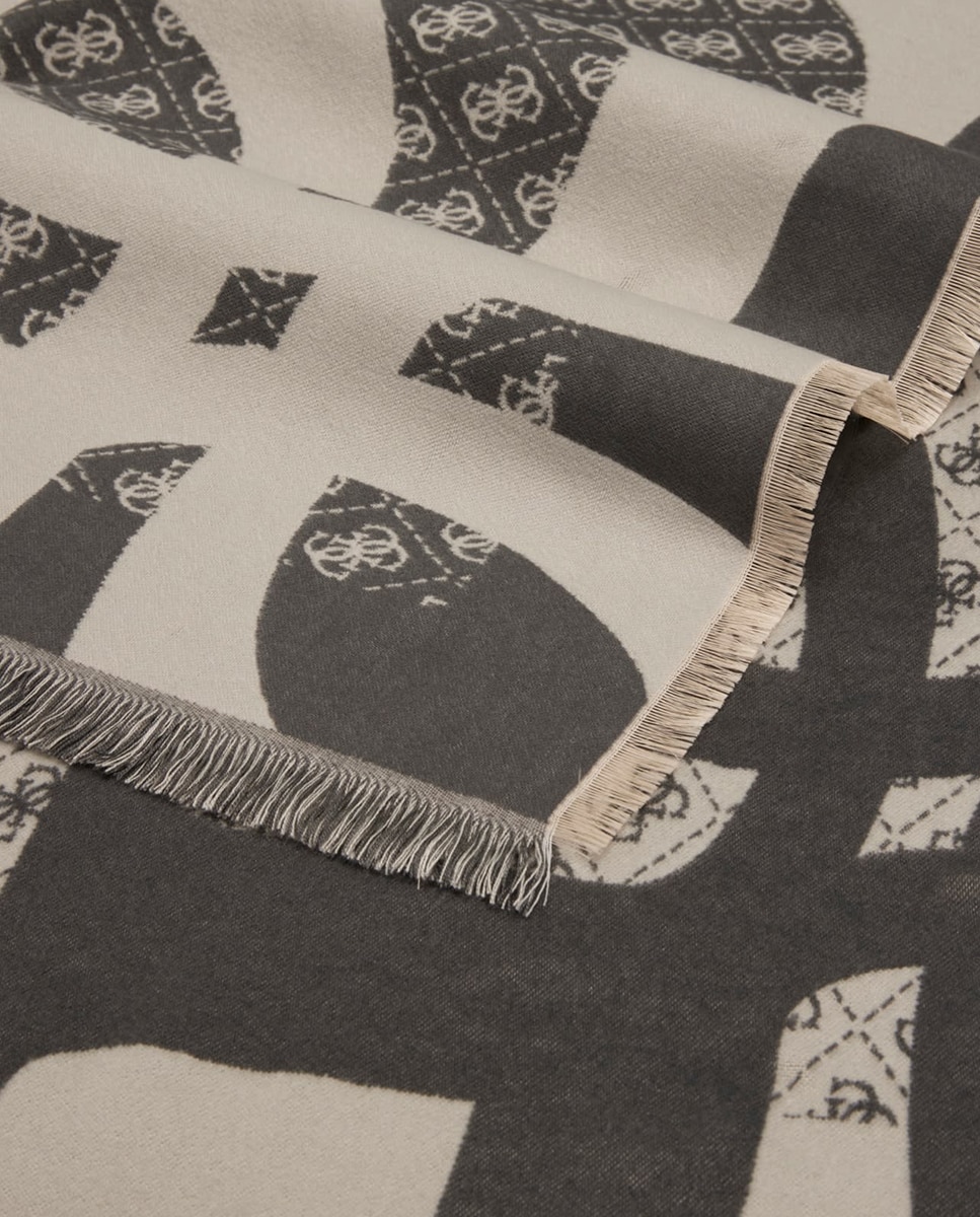 Kefiah com Estampado 4G Preto-3