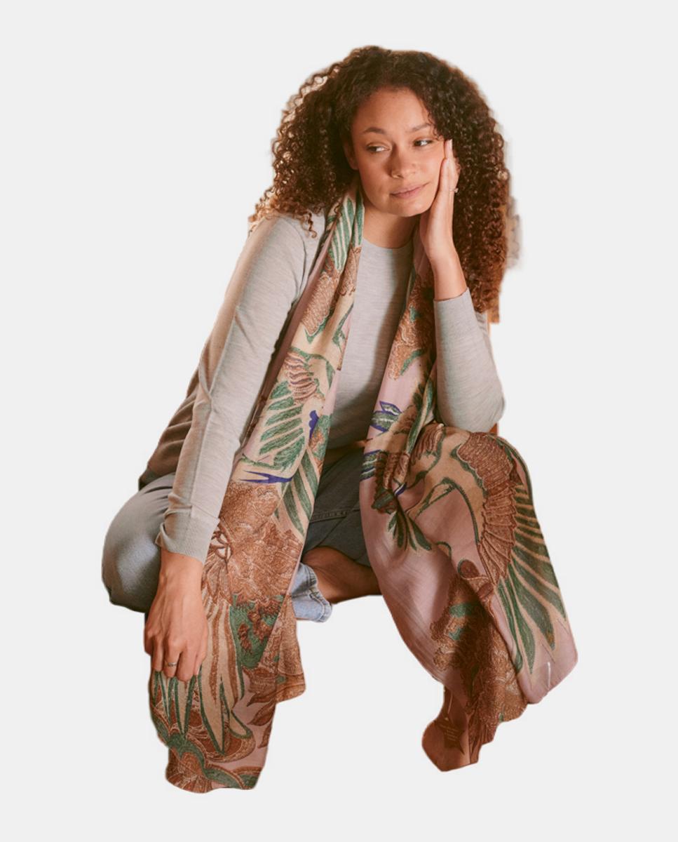 Écharpe Crane Rosa-2