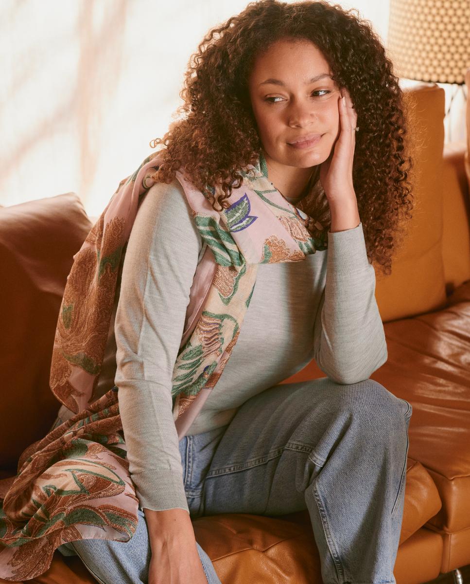 Écharpe Crane Rosa-4