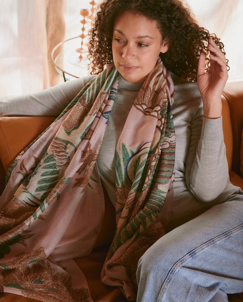 Écharpe Crane Rosa-5