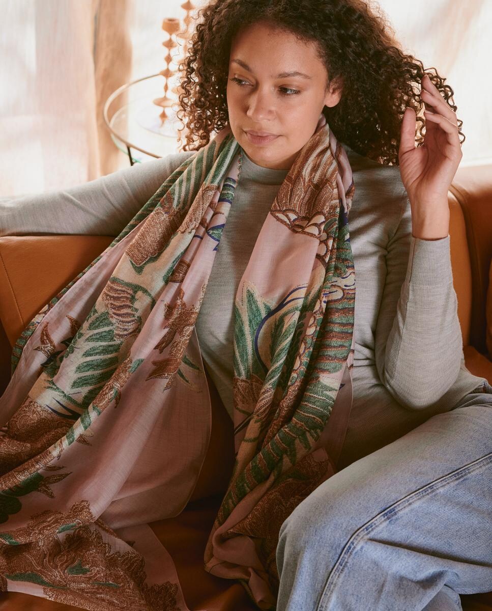 Écharpe Crane Rosa-5