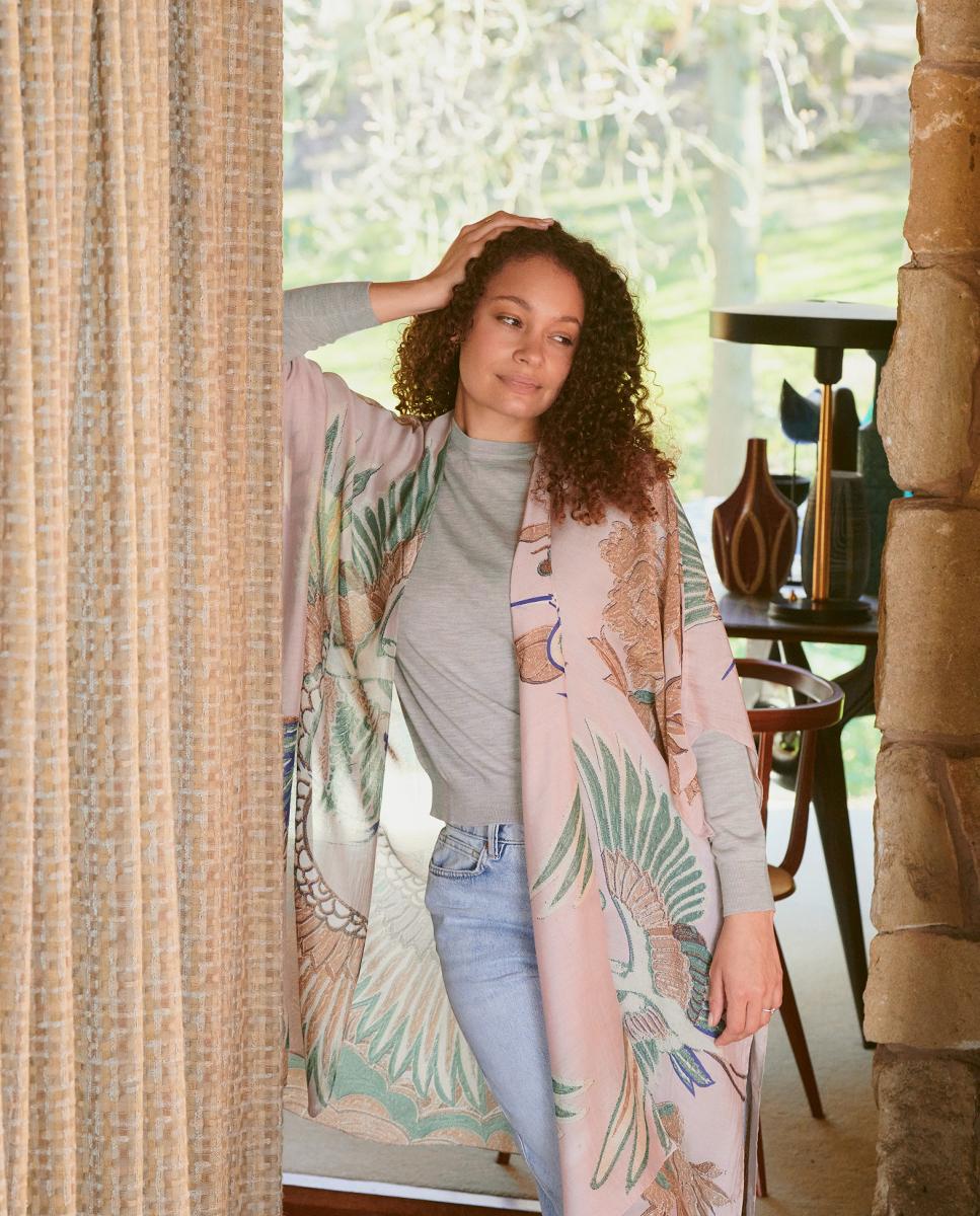 Écharpe Crane Rosa-6