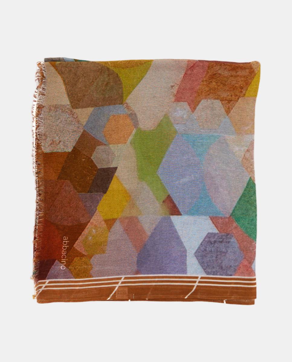 Imagem 0 de Lenço de Viscose com Estampado Geométrico