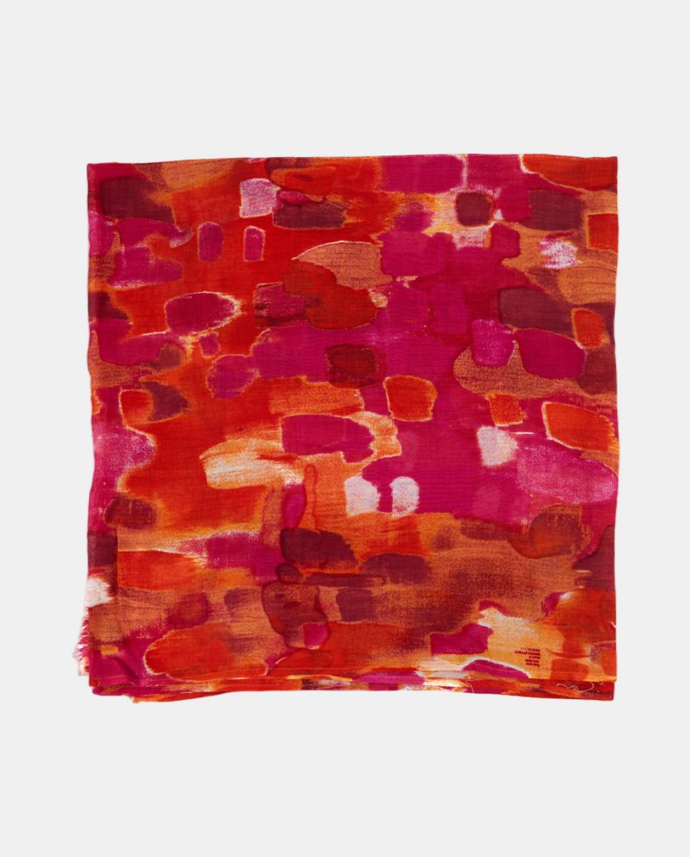 Imagem 0 de Lenço de Viscose com Estampado Abstrato